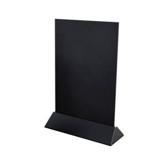 Тейбл-тент с меловой доской COLOR MENU BOARD А4, цвет основания черный (10 шт. в упаковке)
