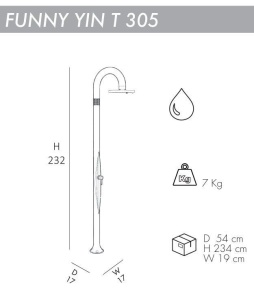 Душ уличный Funny Yin T 305 антрацит