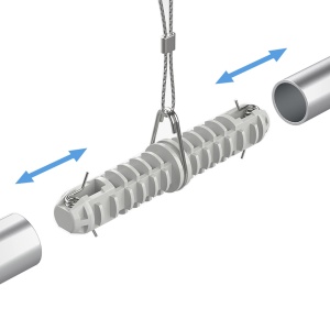Соединитель пластиковый AIR-I-FIX, цвет серый