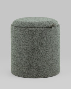 Пуф-столик с ящиком Хюгге XS букле зелёный