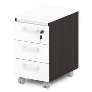 Тумба подкатная малая S-93 Сентида - Sentida (Восприятие) цвет Дуб Честерфилд и Белый