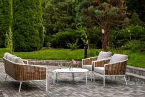 "Тоскана" лаунж-зона из искусственного ротанга, цвет соломенныйцвет соломенный