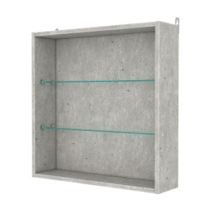 Витрина настенная №1-1Г, Метрополитан Грей