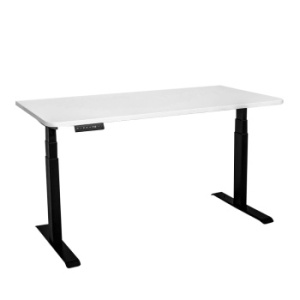 Стол с регулировкой высоты электрический LuxAlto LA-T33-2A3 черный/белый ЛДСП 140*70*2.5