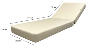 Матрас для шезлонга Mattress Acrylic светло-бежевый