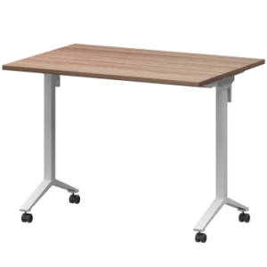 Стол мобильный складной Моби МБ22-100.70 Темный шимо/Белый