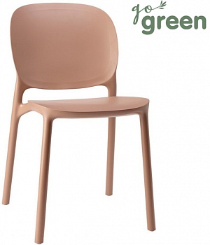 Стул пластиковый Hug Go Green карамельный