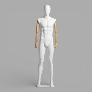 JMP-7NA Манекен мужской с деревянными руками