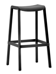 Табурет пластиковый барный Dome черный