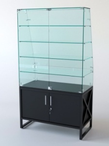 Прилавок "ЛОФТ СТИЛЬ" №115 (с дверками), Черный