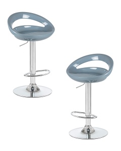 Набор 2 шт Стул барный DOBRIN DISCO, серый