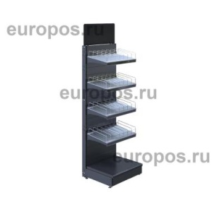 FORTA ROLLER KIT стеллаж 600 мм, 5 полок, цвет черный