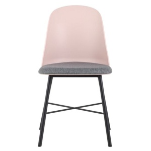 Стул Shell с мягким сиденьем, розовый
