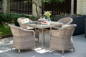 "Фредо" обеденная группа плетеная, цвет бежевыйцвет Бежевый