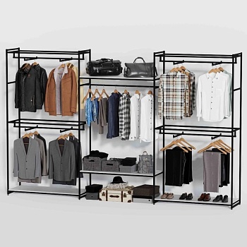 Стеллаж Лофт для одежды КБ-2211