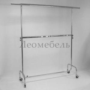 ST011R75R Вешало для одежды двухъярусное ИТАЛИЯ усиленные колеса