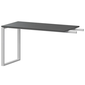 Бриф-приставка на металлокаркасе Арго-М АМ.О-120.60 Антрацит/Белый