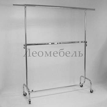 ST011R75R Вешало для одежды двухъярусное ИТАЛИЯ усиленные колеса