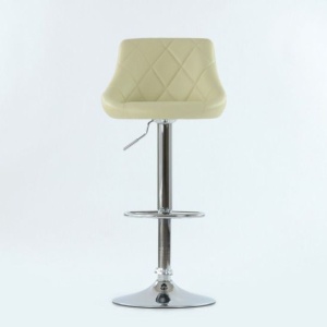 Барный стул Форт, бежевая кожа