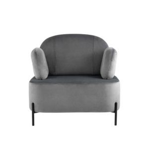 Кресло Кэнди велюр серый