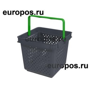 Корзина пластиковая QUADRO, 10 литров, цвет серый