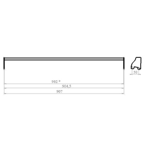 GLS 39 \ Штанга из овальной трубы 30х15мм