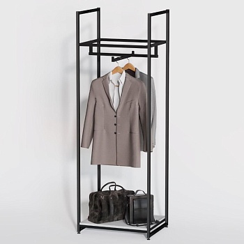 Стеллаж для одежды в стиле Лофт A1760-01-ЧБ