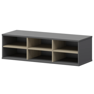 Надставка с вставкой для тумбы-купе Смарт СМТ-12НВ.18 тип1 Графит/Кронберг