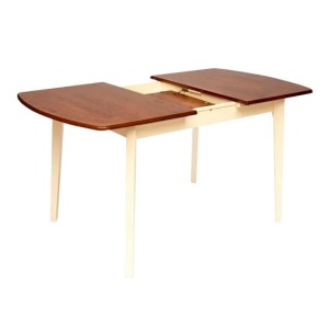 Стол раскладной Roberto, дуб/ кремовый