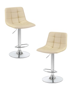 Набор 2 шт Стул барный DOBRIN TAILOR, кремовый