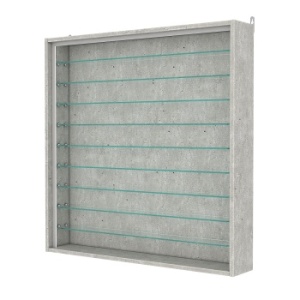 Витрина настенная №4-5Г-П, Метрополитан Грей