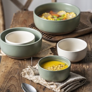 Миска-Боул SAND EDGE, керамика, белый, d20.2*8.3см