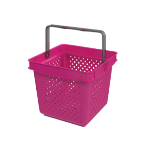 Корзина пластиковая QUADRO, 10 литров, цвет фуксия