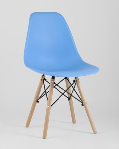 Стул Eames Style DSW голубой (разборный каркас)