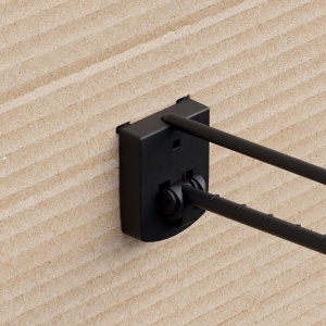 Крючок одинарный SINGLE HOOK-PH-CR-B-150 черный, в картон, длина 150 мм