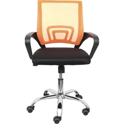 Кресло поворотное Ricci New, оранжевый, сетка