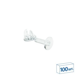 Винт и гайка с ушками VIKING SCREW-18, цвет прозрачный