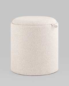 Пуф-столик с ящиком Хюгге XS букле бежевый