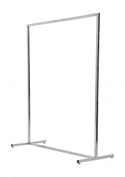 AST-01* (чёрный муар) Вешало для одежды напольное одинарное, 1200Lх1500Hx525Dмм