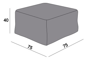 Защитный чехол на журнальный столик/оттоманку Лунго