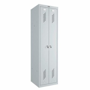 Шкаф металлический для одежды BRABIX "LK 21-50", 2 секции, 1830х500х500 мм, 29 кг, 291379