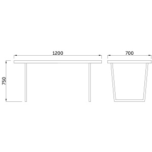 Стол Уэльс, сосна пасадена, лдсп