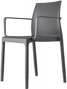 Кресло пластиковое Chloe Trend Mon Amour антрацит