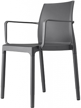 Кресло пластиковое Chloe Trend Mon Amour антрацит