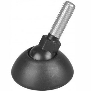 Ножка на подвижном шарнире, M10x30, D-50, черная