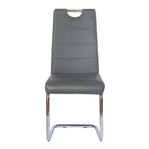 Стул, на полозьях, дымная экокожа