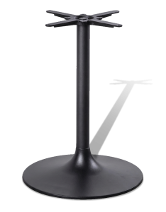 Ножка для стола серии TULIP увеличенной устойчивости, усиленное основание, черное, модель 3185