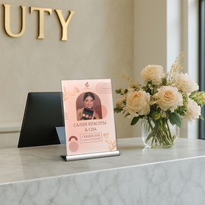 Менюхолдер SIGNHOLDER ALU-stand A4, цвет основания серый