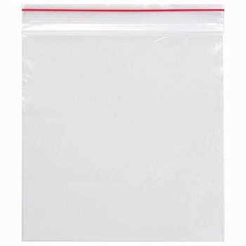 Пакеты с замком "зиплок" (гриппер), комплект 100 шт., 100х100 мм, ПВД, толщина 35 микрон, BRAUBERG, 606210