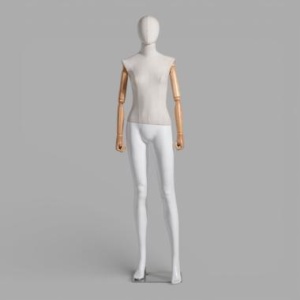 JWP-1FNA Манекен женский с тканевым торсом и деревянными руками